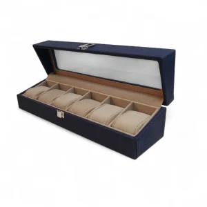 جعبه ساعت 6 تایی چرمی ونوس  کد BC5512