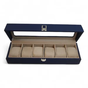 جعبه ساعت 6 تایی چرمی ونوس  کد BC5512