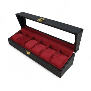 جعبه ساعت 6 تایی چرمی ونوس  کد BC5512