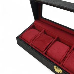 جعبه ساعت 6 تایی چرمی ونوس  کد BC5512