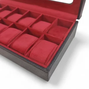 جعبه ساعت 12 تایی چرمی هرمس کد BC5514