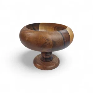 کاسه چوبی پایه دار میوه  کد WD6199