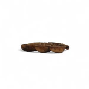 اردوخوری طرح برگ انگور رگه دار چوبی کد WD5677