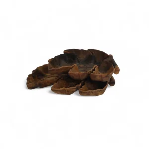 اردوخوری طرح برگ انگور رگه دار چوبی کد WD5677