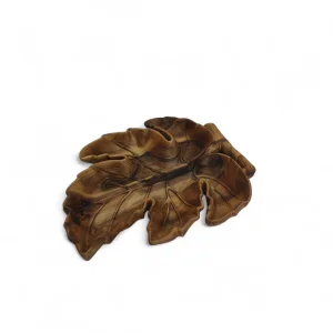 اردوخوری طرح برگ انگور رگه دار چوبی کد WD5677