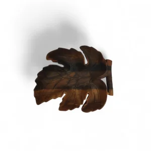 اردوخوری طرح برگ انگور رگه دار چوبی کد WD5677