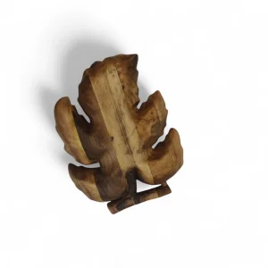 اردوخوری طرح برگ انگور رگه دار چوبی کد WD5677