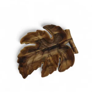 اردوخوری طرح برگ انگور رگه دار چوبی کد WD5677