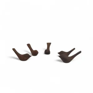 پرنده چوبی دکوری تیره کد WD5964