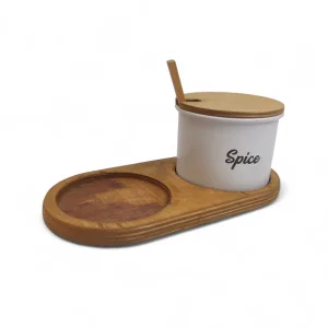 ست جا ادویه دو عددی چوبی کد WD5721