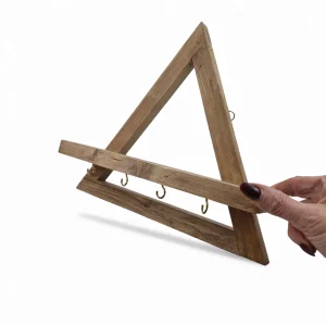 جاکلیدی دیواری چوبی طرح مثلث کد WD6310