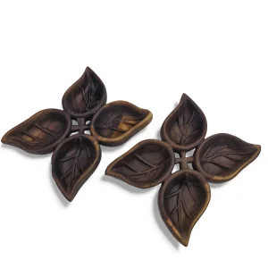 اردو خوری چوبی طرح چهار برگ کد WD6402