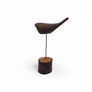 مجسمه پرنده چوبی پایه دار کد WD6404