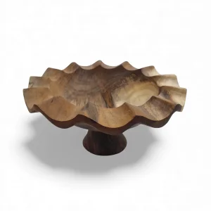 میوه خوری چوبی دفرمه پایه دار کد WD6406