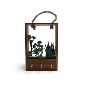 جا کلیدی و گلدان آویز طرح کاکتوس کد WD5837