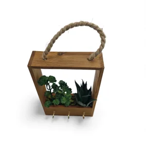 جا کلیدی و گلدان آویز طرح کاکتوس کد WD5837