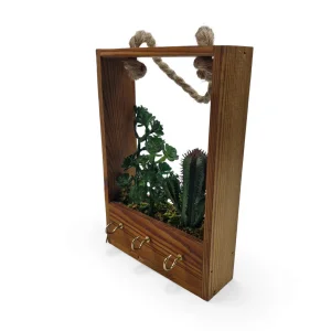 جا کلیدی و گلدان آویز طرح کاکتوس کد WD5837