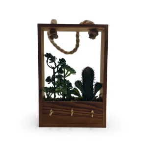 جا کلیدی و گلدان آویز طرح کاکتوس کد WD5837