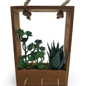 جا کلیدی و گلدان آویز طرح کاکتوس کد WD5837