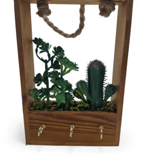 جا کلیدی و گلدان آویز طرح کاکتوس کد WD5837