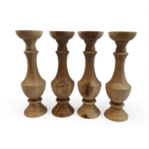 شمعدان چوبی رومیزی  کد WD6418