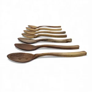 قاشق چوبی دسته منحنی  کد WD6446