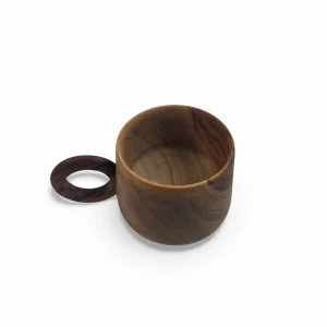 فنجان چوبی دسته دار  کد WD6444