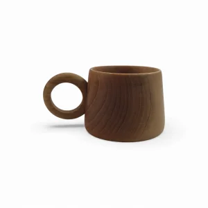 فنجان چوبی دسته دار  کد WD6444