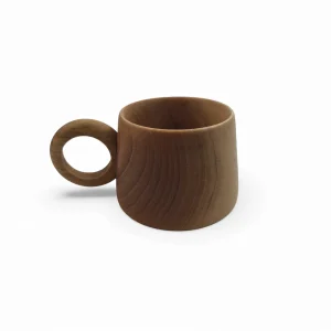 فنجان چوبی دسته دار  کد WD6444