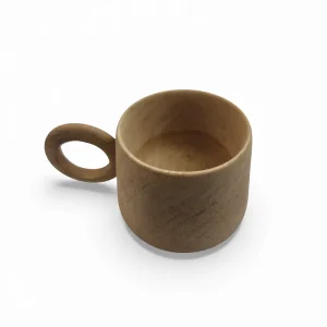 فنجان چوبی دسته دار  کد WD6444