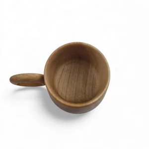 فنجان چوبی دسته دار  کد WD6444