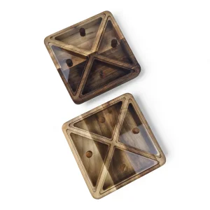 جعبه پذیرایی مربع درب پلکسی مثلثی کد WD6417