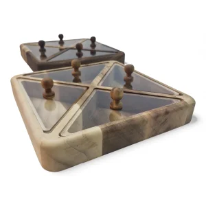 جعبه پذیرایی مربع درب پلکسی مثلثی کد WD6417