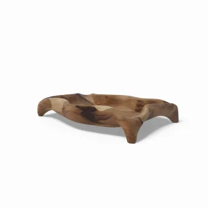 میوه خوری چوبی دفرمه پایه دار کد WD6463