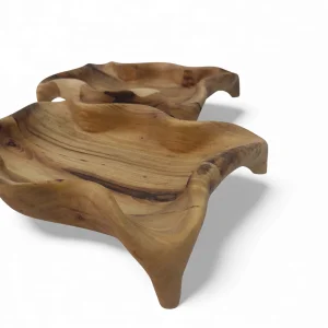 میوه خوری چوبی دفرمه پایه دار کد WD6463