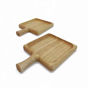 زیر لیوانی چوبی راکتی مربع کد WD6464