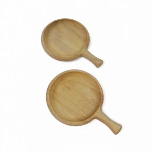 زیر لیوانی چوبی راکتی گرد کد WD6465