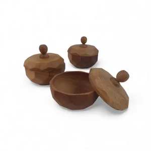 قندان چوبی طرح الماس کد WD6466