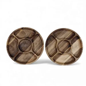 اردو خوری چوبی گرد 5 خانه کد WD6476