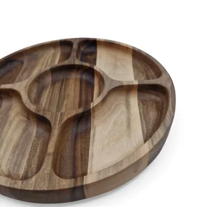 اردو خوری چوبی گرد 5 خانه کد WD6476