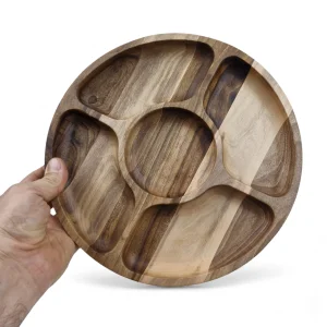 اردو خوری چوبی گرد 5 خانه کد WD6476