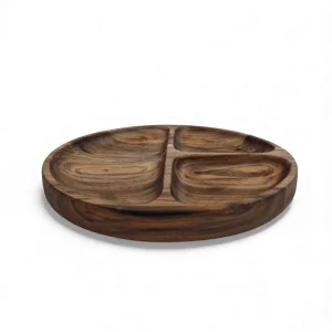 اردو خوری چوبی گرد 3 خانه کد WD6477