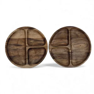 اردو خوری چوبی گرد 3 خانه کد WD6477