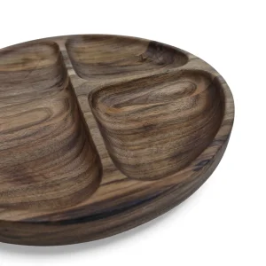 اردو خوری چوبی گرد 3 خانه کد WD6477