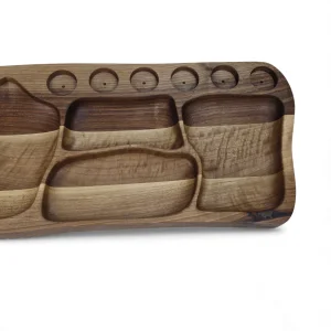 اردو خوری چوبی بزرگ 7 خانه با جای شات کد WD6496