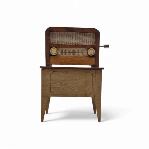 رادیو دکوری چوبی موزیکال کد WD6500