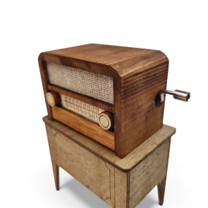 رادیو دکوری چوبی موزیکال کد WD6500