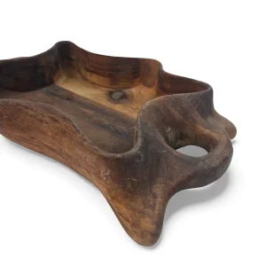 سینی چوبی دفرمه دسته دار کد WD6505