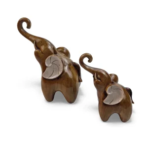 مجسمه دکوری فیل طرح مادر و بچه کد WD6524