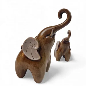 مجسمه دکوری فیل طرح مادر و بچه کد WD6524
